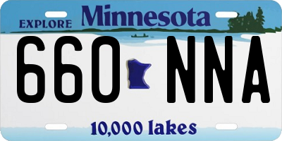 MN license plate 660NNA