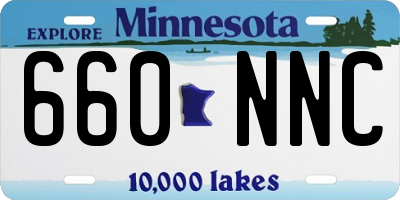 MN license plate 660NNC