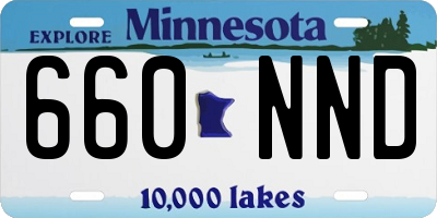 MN license plate 660NND