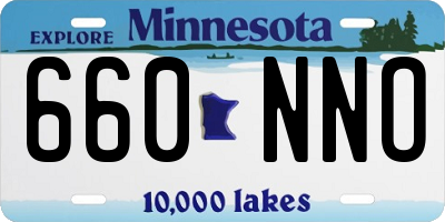 MN license plate 660NNO