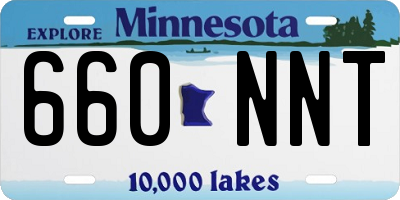 MN license plate 660NNT