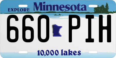 MN license plate 660PIH