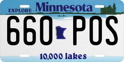 MN license plate 660POS
