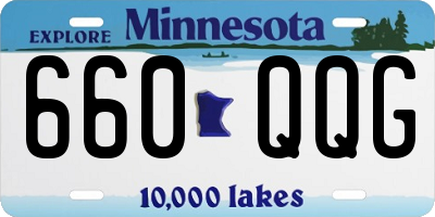 MN license plate 660QQG