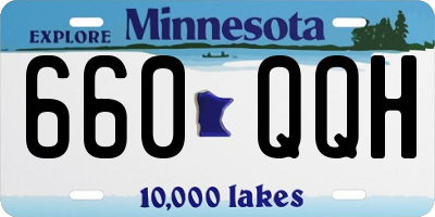 MN license plate 660QQH