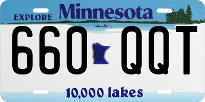 MN license plate 660QQT