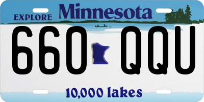 MN license plate 660QQU