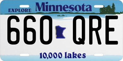 MN license plate 660QRE
