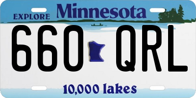 MN license plate 660QRL