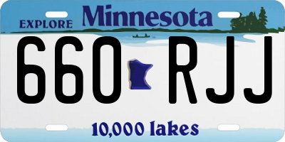 MN license plate 660RJJ