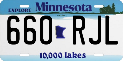 MN license plate 660RJL