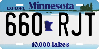 MN license plate 660RJT