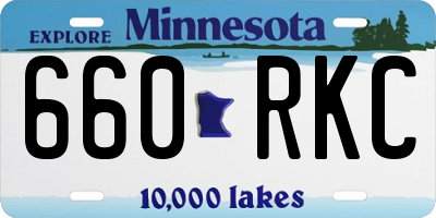 MN license plate 660RKC