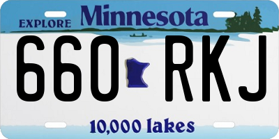 MN license plate 660RKJ