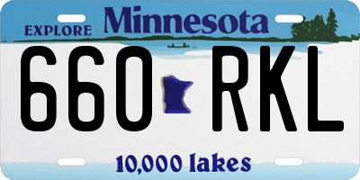 MN license plate 660RKL