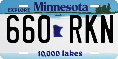 MN license plate 660RKN