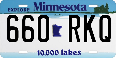 MN license plate 660RKQ