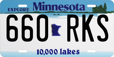 MN license plate 660RKS