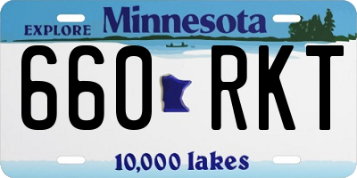MN license plate 660RKT