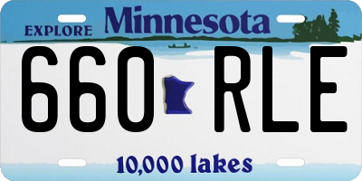 MN license plate 660RLE