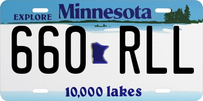 MN license plate 660RLL