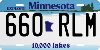 MN license plate 660RLM