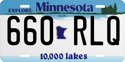 MN license plate 660RLQ