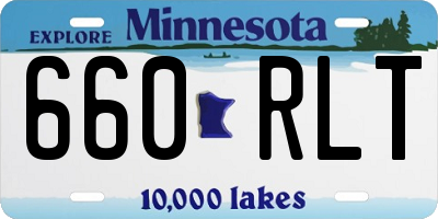 MN license plate 660RLT