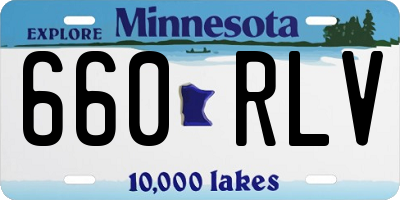 MN license plate 660RLV
