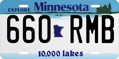 MN license plate 660RMB