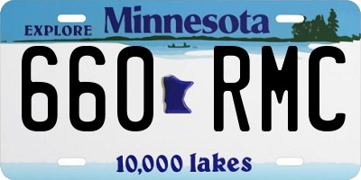 MN license plate 660RMC