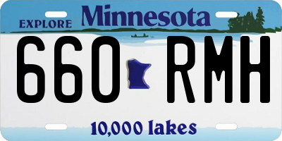 MN license plate 660RMH