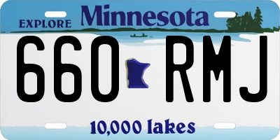 MN license plate 660RMJ
