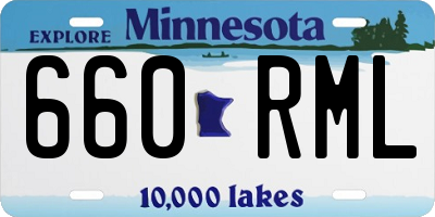 MN license plate 660RML