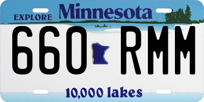 MN license plate 660RMM