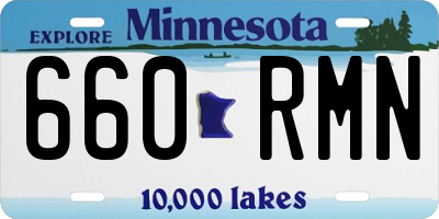 MN license plate 660RMN