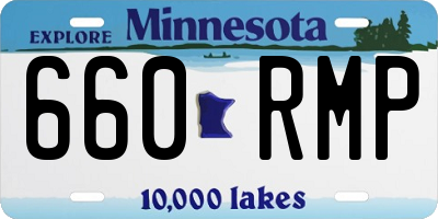 MN license plate 660RMP