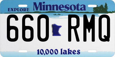 MN license plate 660RMQ