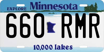 MN license plate 660RMR