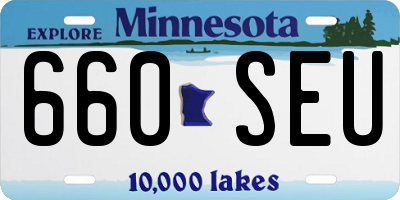 MN license plate 660SEU
