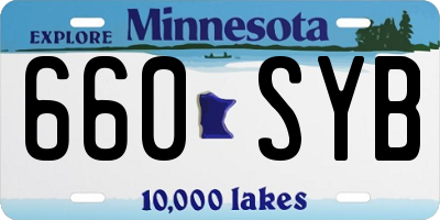 MN license plate 660SYB