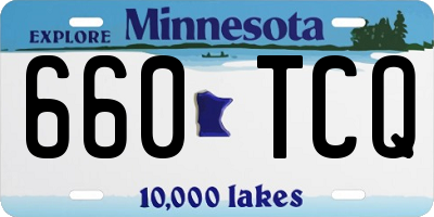 MN license plate 660TCQ