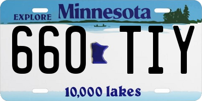 MN license plate 660TIY