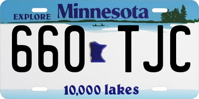 MN license plate 660TJC