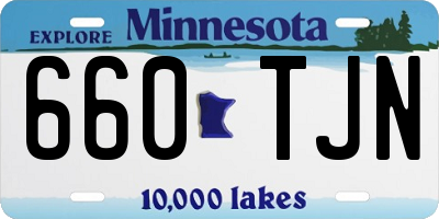 MN license plate 660TJN
