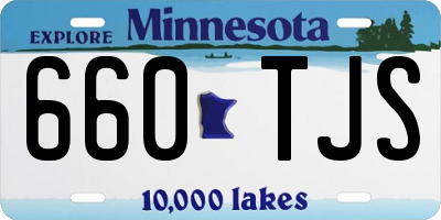 MN license plate 660TJS