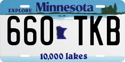 MN license plate 660TKB