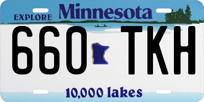 MN license plate 660TKH