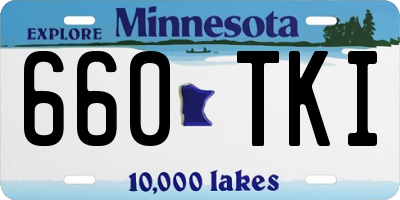 MN license plate 660TKI