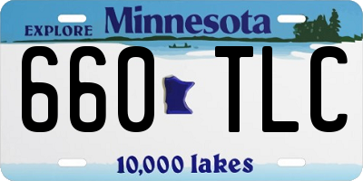 MN license plate 660TLC